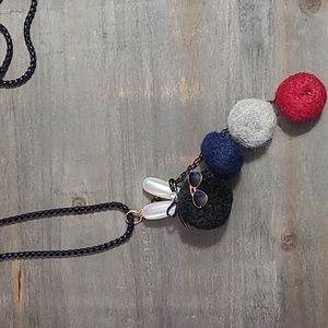 Bunny Pompom Necklace